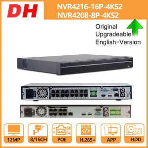 Lens Dahua POE NVR 4K 32CH 16CH 8CH 4K NVR423216P4KS2 NVR421616P4KS2 NVR42088P4KS2 avec HDD H.265 2 SATA pour la sécurité de l'appareil photo IP