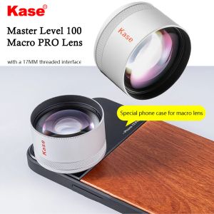 Lens Kase Universal 17 mm Interface Téléphone Macro Lens pour Huawei Apple iPhone Xiaomi Vivo Oppo Master Level 100 Macro Pro Lens