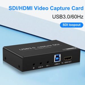 Lens SDI HDMI TO USB3.0 Capture de capture audio vidéo 1080p60Hz avec boucle SDI Enregistreur USB3.0 pour SDI Camera Medical PC Streaming en direct