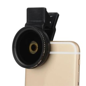 Lens Zomei 37 mm Phone portable Camera Lens CPL Professional ND Circular Polarizer Filter ND2ND400 pour le téléphone mobile intelligent avec clip