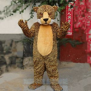 Costume de mascotte léopard en peluche Costume léopard Halloween carnaval guépard accessoires de Performance pour tenue de dessin animé adulte unisexe