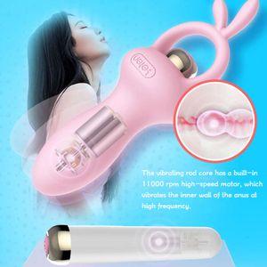 Leten Anal Butt Plug Vibrator Clitors Silicona Mini Bullet G-Spot Vibrator Anal Vagina Adutls Sexy Toys for Women Orgasm Dildo