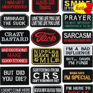 Letter Iron on Patches White for Clothes Embroidered Thermoadhesive Letras Parche Bordado Para Ropa Red Black Sew Designer Diy