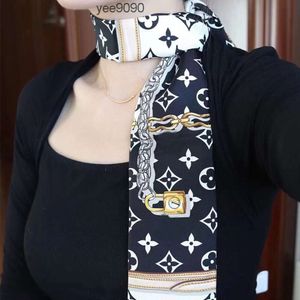 Louis Vuitton LV Вы Lettre imprimer en soie écharpe designer Headscarf Womens Fashion Long Handle Sac Scarf Paris épaule Ba Louisly Purse Vuttonly Crossbody VIUTONLY VITTONLY DPUW