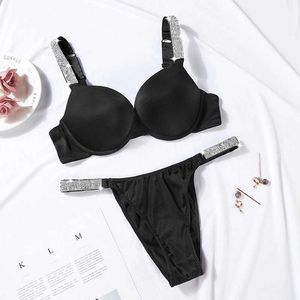 Lettre sans couture soutien-gorge Sexy culotte dos nu sans fil ensemble sous-vêtements pour filles Push Up luxuriou ensembles de Lingerie 210715