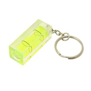 Niveau Mesurer Instruments en gros Mini Keychain Gauge Tal Beads Green Color Spirit Bubble Square Cadre Accessoires Drop Livraison O DHH9K