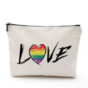 LGBTQ Gift Gay Pride Makeup Bag We Are All Human Equality Cosmetic Bag bolso de mano para mujer monederos tarjetero funda de teléfono bolsas pequeñas para pinceles de maquillaje monedero bolsas de lavado