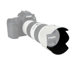 Pare-soleil blanc LH-78B pour objectif Canon EF 70-200mm f/4L IS II USM Remplace ET-78B Permet de mettre un filtre 72mm et un capuchon d'objectif