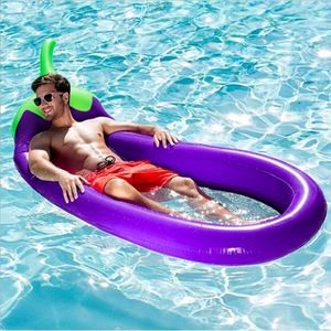 Chaleco salvavidas Boya 250 cm Gaint Mesa de berenjena Colchón Anillo de natación para piscina para adultos Cama flotante Tubo de fila flotante Círculo de natación Fiesta en la piscina HKD230703