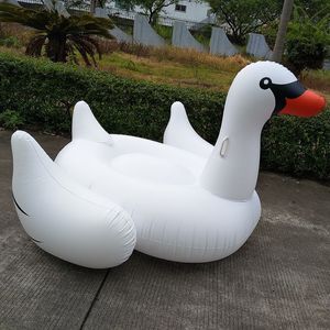 Chaleco salvavidas boya gigante inflable cisne blanco piscina flotador para adultos fiesta en la piscina juguetes acuáticos paseo en colchón de aire anillo de natación Boia T221214