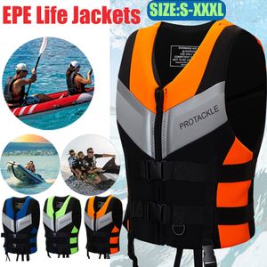 Life Vest Buoy Neoprene Life Jacket For Adults Buoyancy Drifting Safety Life Vest Safety Buckle Jackets Floating Foam for Surfing Sailboard 230712