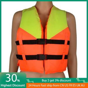 Gilet de sauvetage bouée jeunesse enfants universel polyester gilet de sauvetage natation bateau ski gilet natation enfants gilet de sauvetage orange clair jaune sifflet 230603