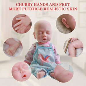 Reborn bébé Reborn 38cm Reborn Baby Dolls Full Body Soft Silicone Factory Wholesale Accompagit Doll Lovely Boys Toy Doll