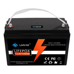 La batería LiFePO4 12V100AH tiene una pantalla BMS incorporada, que se puede utilizar para teléfonos móviles, carritos de golf, montacargas, autocaravanas, fotovoltaicos, vehículos recreativos y embarcaciones.