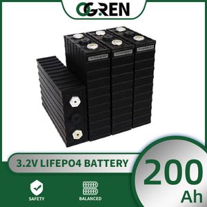 Lifepo4 Battery Cell 200AH 3.2V 1/4 / 16pcs Cycle profond cellules 12V 24V 48V pour EV RV Boats Chariot Golf Home Solar Storage System Yacht