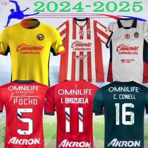 S-4xl Liga MX Club 2024 2025 Chivas de Guadalajara Jerseys de football Chicharito Club America A.Vega 24 25 Shirt Football S-4xl