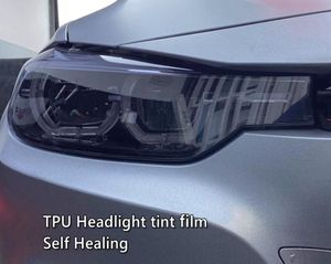 Light Black TPU Self Healing Smoke Headlight Tint Film Film Film Film Film 03x10m Roll 5127141