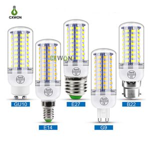 Ampoules LED Ampoule de maïs E27 E14 B22 GU10 GU9 SMD5730 56 69 72 Éclairage domestique Remplacer la mèche 200pcs