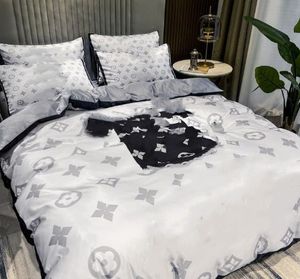 Light Luxury Thickened Sanded Fabric Three-Piece Full Washed Cotton Bedding Solid Color Quilt Cover