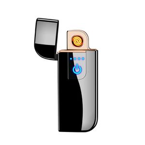 Lights, Creative Ultra-Thin Thin USB Empreinte USB Senter plus léger, Fabricant Promotional Gift Rechargeable Touch Lighters