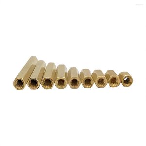 Accessoires d'éclairage 100 Pcs/Lot M3 femelle entretoise hexagonale écrou hexagonal vis d'espacement en laiton fileté pilier PCB longueur 6-40mm