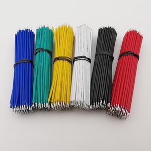 Accessoires d'éclairage 100 pièces fil de câble de cavalier de planche à pain étamé 15cm 24AWG pour Arduino 5 couleurs Flexible deux extrémités PVC électronique