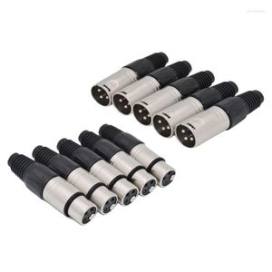 Accessoires d'éclairage 10 pièces 3 broches XLR Type de soudure connecteur 5 mâle femelle prise câble Microphone prise Audio