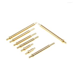 Accessoires d'éclairage 10pcs Connecteur de broches Pogo à ressort 11,5 12 13 16 16 18 20,5 mm de hauteur simple à travers les trous PCB Vertical droit