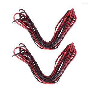 Accessoires d'éclairage 2X Calibre 20 par 3 mètres Rouge Noir Zip Wire AWG Cable Power Ground Stranded Copper Car