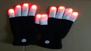 Éclairage Mittens Magic Black Luming Gants LED Glow Gants Rave Light Up Finger Finger Children Children Toys Supplies4897343