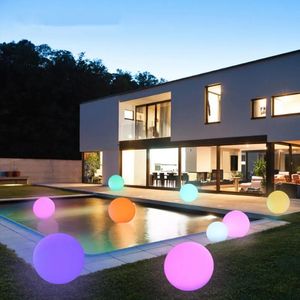 Éclairage boule LED multicolore, AGPtEK RGBColors flottant lumière d'ambiance étanche pour décoration de jardin/piscine/étang/fête