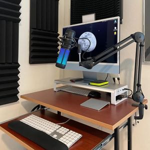 Accessoires de studio d'éclairage Support de bras de flèche de microphone QuadCast S Support de diffusion professionnel robuste pour support Blue Yeti compatible 231101