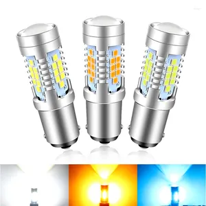 Système d'éclairage 2x 1156 LED BA15S P21W Base 3535 CHIPS 6000K Blanc Yellow Crystal Blue Brake Light Reverse Lampe Drl Tail de la voiture 12V