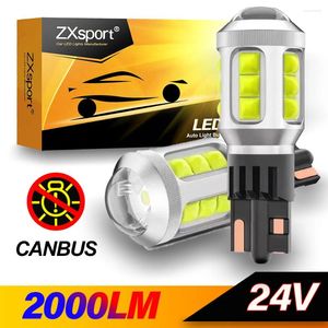 Système d'éclairage 2x 2000LM Canbus T15 Led haute puissance 24V feux de recul pour voiture ampoule de secours W16W pas d'hyper Flash xénon blanc 6500K Voiture