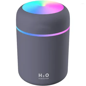 Système d'éclairage Mini humidificateur d'air frais coloré USB bureau pour bureau chambre Etc. (avec 6 cotons-tiges de rechange)