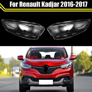 Système d'éclairage Autre couverture de phare avant de voiture pour Kadjar 2023 LED Phares Transparent Abat-jour Lampe Lumière Cas Lentille En Verre Shel
