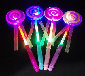 Allumer clignotant Lollipop baguette LED bâton lumineux Halloween Noël Hen Club Party Accessoire enfants fille déguisement accessoires sac remplisseur cadeau