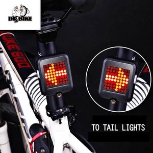 Luces 64 LED USB Recargable Dinámico LED Luz de giro Lágrima Cola Lámpara de bicicleta Señal de bicicleta automática Accesorios de ciclismo Bicicleta de montaña