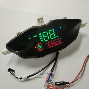 Lights Speedometer Lcd Display 48v60v72v Gauge For Electric Scooter MTB MOTORBIKE Odometer With Battery Level And Light Icon DASHBOARD