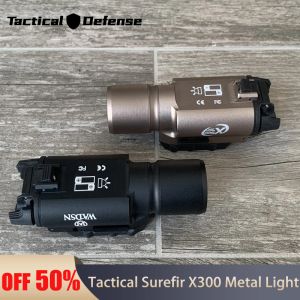 Lights Tactical x300 SureIFR x300U Metal Flashlight LED Whitelight Airsoft suspendus pistolet Light Lanterna Torch pour la simulation Softair