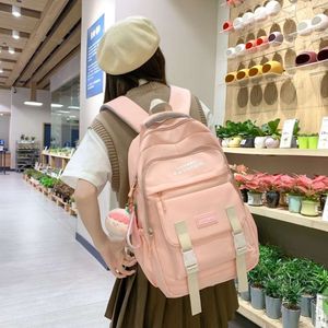 Sac à dos léger pour les filles dans le style Instagram, faisant la navette Student University High School Sac à dos, grande capacité