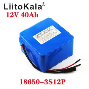Liitokala 12v Batterie au lithium 20AH 30AH 40AH COURANT HIGHT COUVERTURE LAMPE AXÉON MOTEUR MOTEUR MOBILE BATTLE BATTLE