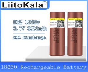 LiitoKala nouvelle batterie originale 37v 18650 HG2 3000mAh Batteries rechargeables au Lithium décharge continue 30A pour outil électrique de drone7191662