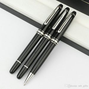 Bolígrafos de regalo de edición limitada Bolígrafo de resina negra / Rollerball / Pluma estilográfica Bolígrafos de escritura de oficina de negocios