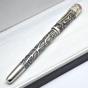 Série de patrimoine en édition limitée 1912 Piston Fill Fountain Pen Unique Metal Spider Relief Office écrit Rollerball Pen High Quality