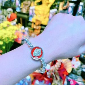 Lien Bracelets Karloch Argent Couleur Chine-Chic Cinq Oeil Quatre Bracelet Pendentif Anneau DIY Couple Accessoires