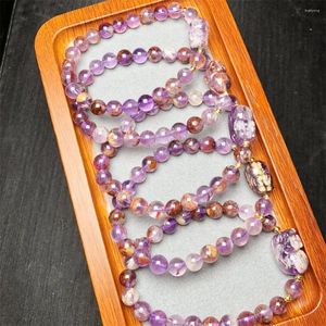 Bracelets de liaison Natural Purple Garden Quartz Pixiu Bracelet Crystal Reiki Healing Stone Fashion Bijoux Gift Gift for Women 1PCS