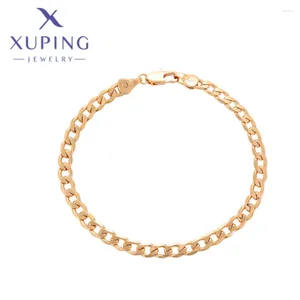 Bracelets de liaison xuping bijoux simple mode élégant style féminin gold écoliers de Noël anniversaire de Noël cadeaux x000794953