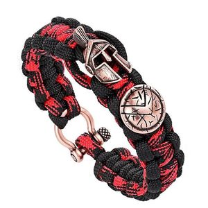 Link Kette Mode Outdoor Männer Geflochtene Multi-funktion Camping Spartan Helm Seil Armreifen Preferred285j