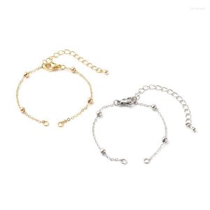 Chaîne à maillons Kissitty 30 pièces Bracelets satellites en laiton faits à la main faisant des accessoires pour bijoux Bracelet fournitures Couple GiftLink Lars22